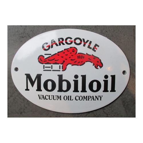 Mini Plaque Emaillée Gargoyle Mobiloil Ovale 14x10cm Motor Oil Deco... on Productcaster.