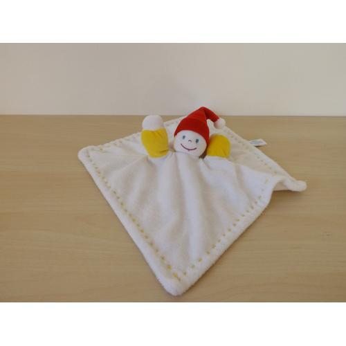 Doudou Bonhomme Garçon Blanc Rouge Jaune Gipsy on Productcaster.