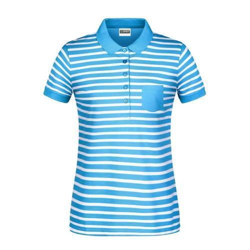 Polo Ray? Marini?Re Coton Bio Pour Femme - 8029 - Bleu Atlantique on Productcaster.