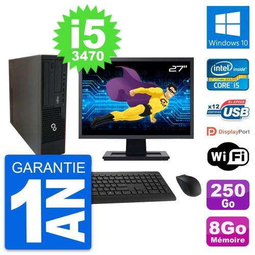 PC Fujitsu E910 DT Ecran 27" Intel i5-3470 RAM 8Go Disque 250Go Win... (Reconditionné) on Productcaster.