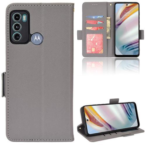 Étui Pour Motorola Moto G60/G40 Fusion Cuir Pu Portefeuille Titulai... on Productcaster.