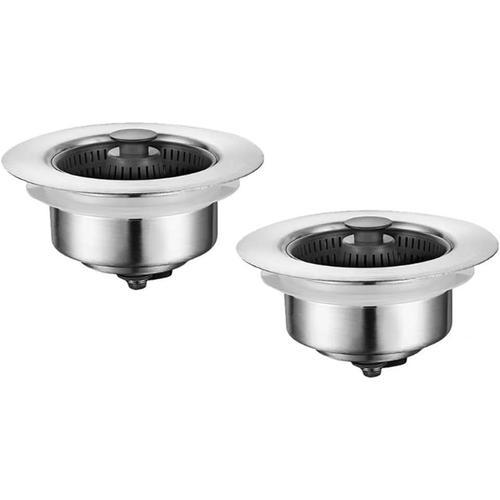 Lot de 2 filtres d'évier de cuisine en acier inoxydable on Productcaster.