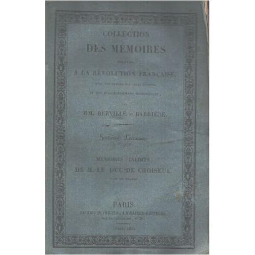 Memoires Inedits De M.Le Duc De Choisel Pair De France/ Relation Du... on Productcaster.