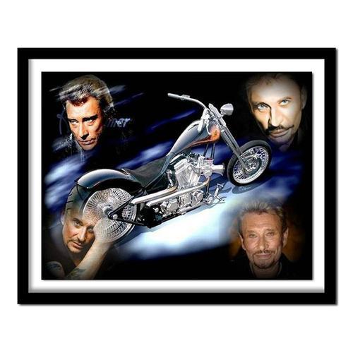 Plein Carre 5d Bricolage Diamant Broderie Superstar Johnny Hallyday... on Productcaster.