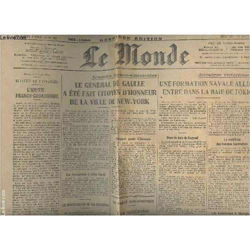 Le Monde, 2e Année N°217 29 Août 1945 - Bulletin De L Étranger, L A... on Productcaster.