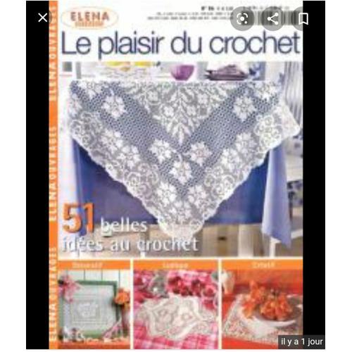 Elena Ouvrages Le Plaisir Du Crochet N 86 on Productcaster.