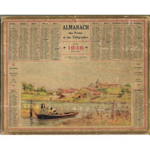 Almanach Des Postes & Des Télégraphes - La Charente À Soubise - 193... on Productcaster.