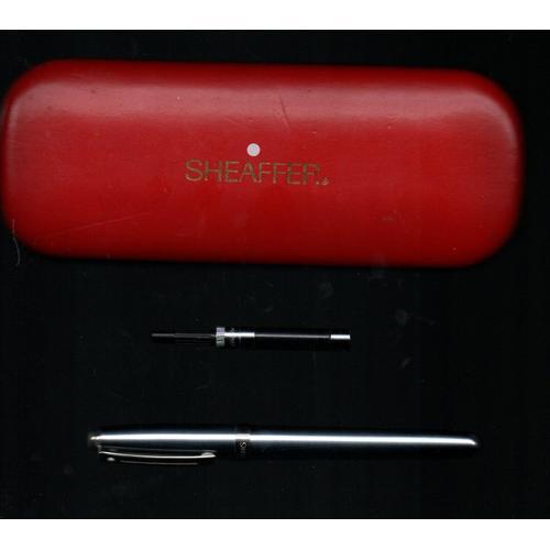 Stylo Plume Sheaffer Acier - Plume Acier - Recharge Permanente on Productcaster.