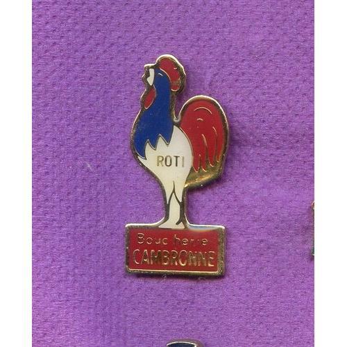 Rare Pins Coq Bleu Blanc Rouge Boucherie Cambronne M226 on Productcaster.