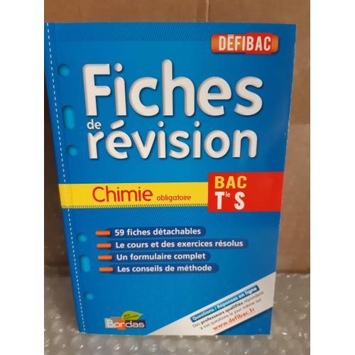 Défi Bac Fiches De Révision Chimie Obligatoire Bac Terminale S 59 F... on Productcaster.