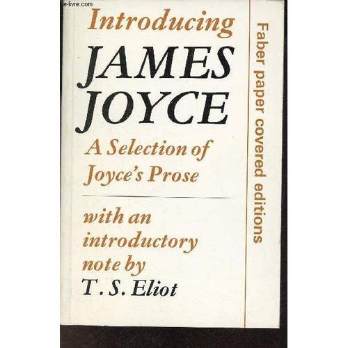 Introducing James Joyce A Selection Of Joyce S Prose. on Productcaster.