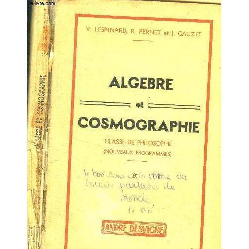 Algèbre Et Cosmographie on Productcaster.