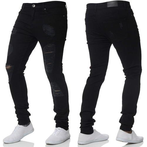 Jeans Homme De Marque Pantalons Pieds Jeans Déchiré Trou Slim -Zs30... on Productcaster.