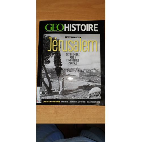 Geohistoire : Jérusalem Des Premiers Rois À L L'impossible. on Productcaster.