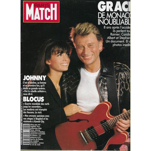 Paris Match N° 2156 : Grace De Monaco Inoubliable. Johnny on Productcaster.