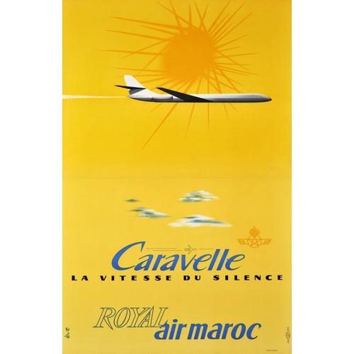 Affiche Caravelle Royal Air Maroc on Productcaster.