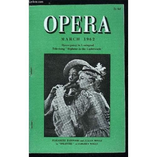 Opera N° 3 - From Sadler S Wells To Television Screen By Douglas Te... on Productcaster.