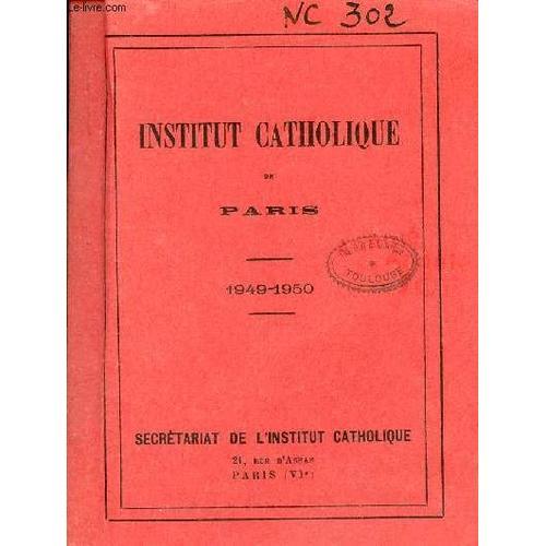 Institut Catholique De Paris 1949-1950. on Productcaster.