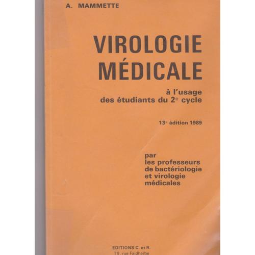 Virologie Medicale - À L'usages Des Étudiants Du 2e Cycle - 13e Édi... on Productcaster.