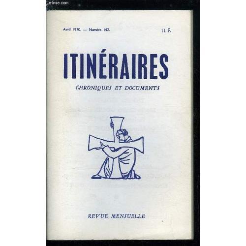 Itinéraires, Chroniques Et Documents N° 142 - Déclaration Réitérée,... on Productcaster.