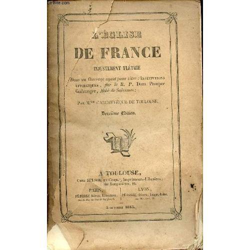 L Église De France Injustement Flétrie Dans Un Ouvrage Ayant Pour T... on Productcaster.