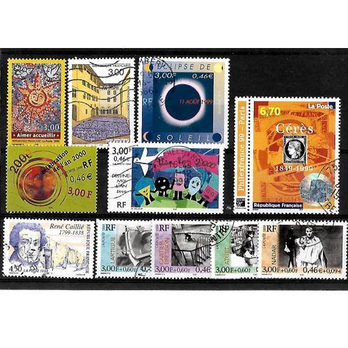 France- 1999 -Lot De 11 Timbres Oblitérés-Très Bon Etat on Productcaster.