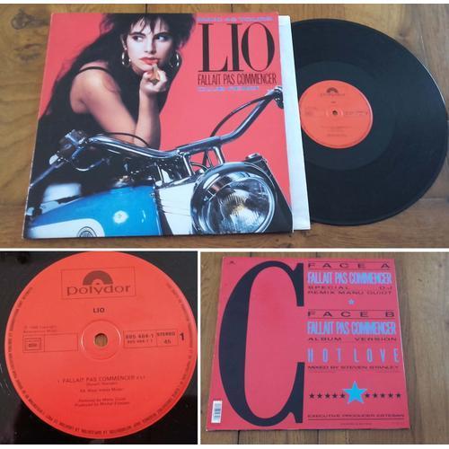 Maxi 45t Lio Vinyle Fallait Pas Commencer 3 Titres 1986 on Productcaster.