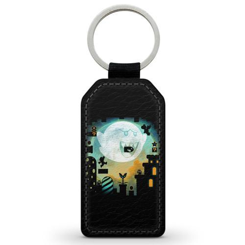 Porte-Cles Clefs Keychain Simili Cuir Super Mario Bros Boo Art on Productcaster.