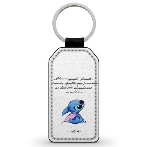 Porte-Cles Clefs Keychain Simili Cuir Ohana Signifie Famille Stitc... on Productcaster.