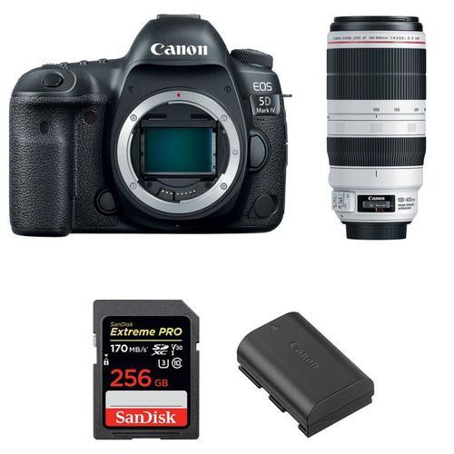 Canon EOS 5D Mark IV + EF 100-400mm f4.5-5.6L IS II USM + SanDisk 2... on Productcaster.