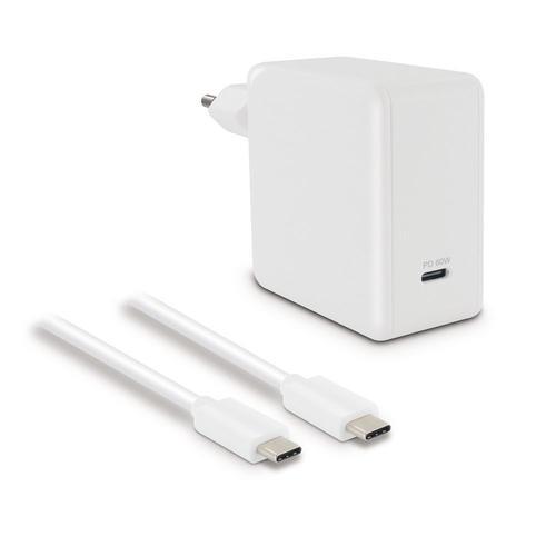 Chargeur secteur 60W + câble USB-C mâle/mâle 2,5 m on Productcaster.