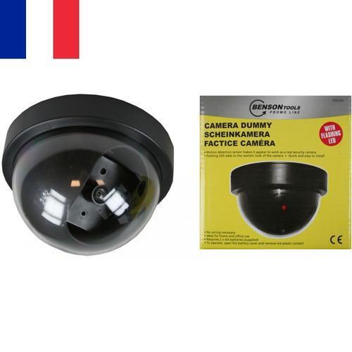 Caméra Dôme Vidéo Surveillance Factice LED Rouge Dissuasion Magasin... on Productcaster.