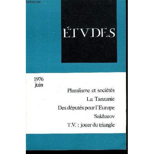 Etudes Tome 344 N° 6 - Le Pluralisme Par F. Marty, Elire Des Député... on Productcaster.