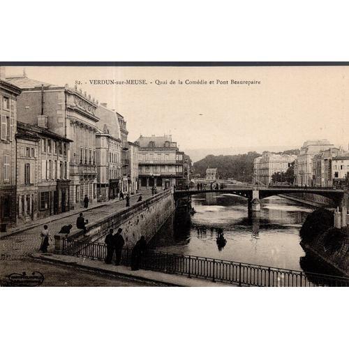 Carte Postale De Verdun Sur Meuse (Meuse) Quai De La Comédie Et Pon... on Productcaster.