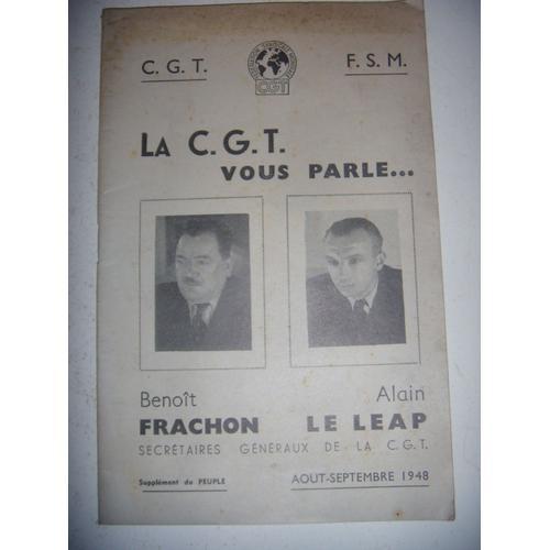 Frachon, Le Leap: La Cgt Vous Parle, 1948 on Productcaster.