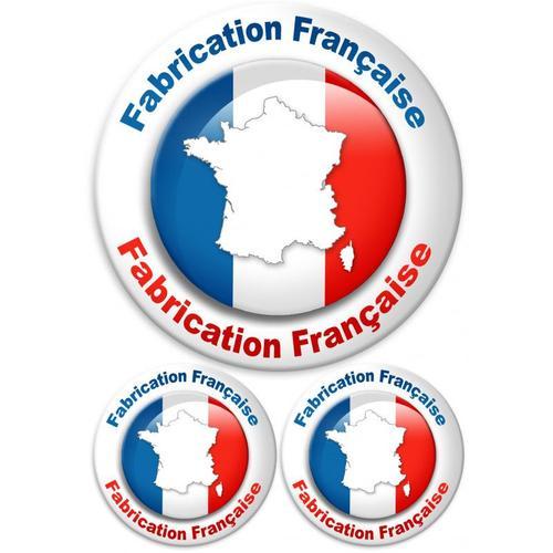 Fabrication Française (1 Fois 20cm + 2 Fois 10cm) - Sticker/Autocol... on Productcaster.