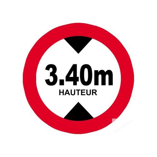 Hauteur De Passage Maximum 3.40m - 20cm - Sticker/Autocollant on Productcaster.