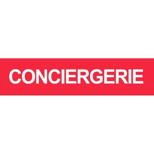 Conciergerie Rouge - 15x3.5cm - Sticker/Autocollant on Productcaster.