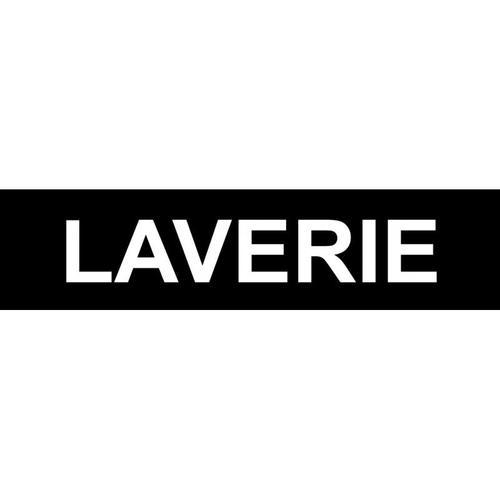 Laverie Noir - 15x3,5cm - Sticker/Autocollant on Productcaster.