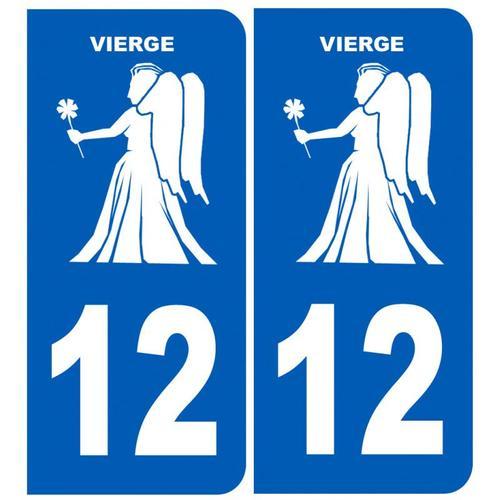 Autocollants : Stickers Immatriculation 12 Horoscope Astrologie De ... on Productcaster.