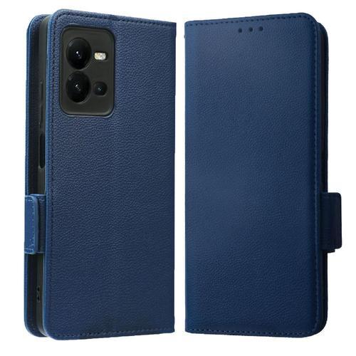 Étui Pour Vivo V25 Boucle Latérale Cuir Pu Magnétique Portefeuille ... on Productcaster.