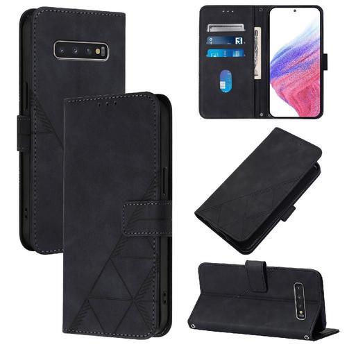 Étui Pour Samsung Galaxy S10 Plus Livre De Protection Flip Folio Ti... on Productcaster.