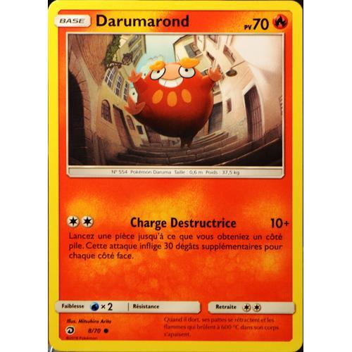 Carte Pokémon 8/70 Darumarond Sl7.5 - Majesté Des Dragons Neuf Fr on Productcaster.