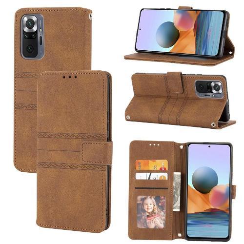 Tongez Étui Pour Xiaomi Poco M4 5g Cuir Pu Protection Antichoc Bice... on Productcaster.