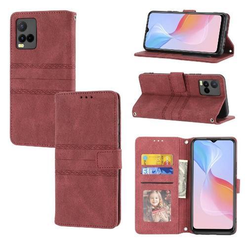 Flip Étui Pour Vivo Y21/ Y21s Protection Antichoc Cuir Pu Bicelle F... on Productcaster.