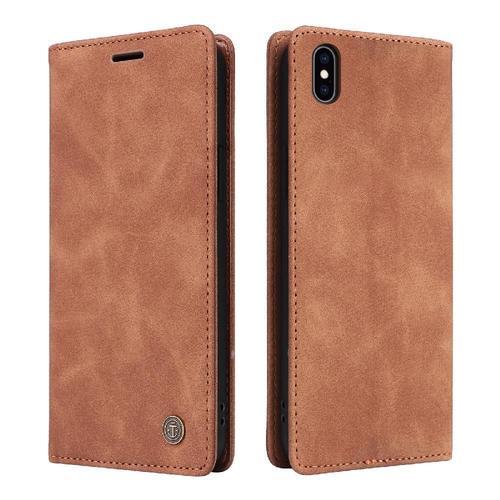 Étui Pour Iphone Xs Max Couverture Rabotant Étui En Cuir Portefeuil... on Productcaster.