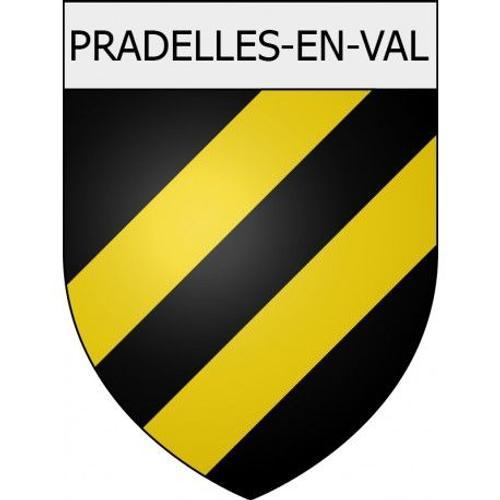 Pradelles-En-Val 11 Ville Stickers Blason Autocollant Adhésif - Tai... on Productcaster.