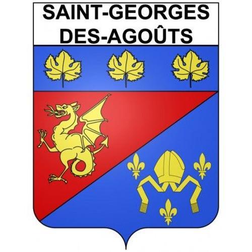 Saint-Georges-Des-Agoûts 17 Ville Stickers Blason Autocollant Adhés... on Productcaster.