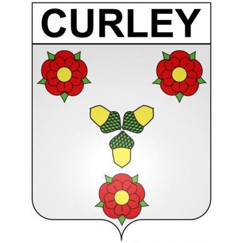 Curley 21 Ville Stickers Blason Autocollant Adhésif - Taille : 12 Cm on Productcaster.