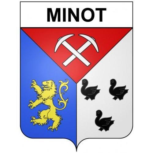 Minot 21 Ville Stickers Blason Autocollant Adhésif - Taille : 17 Cm on Productcaster.